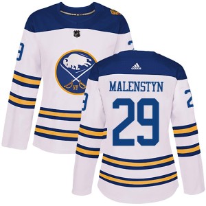 Beck Malenstyn Women's Adidas Buffalo Sabres Authentic White 2018 Winter Classic Jersey