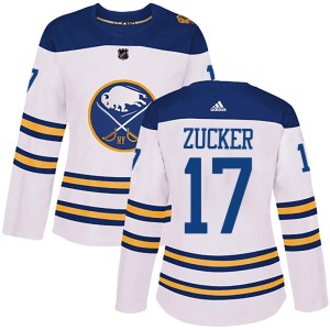 Jason Zucker Women's Adidas Buffalo Sabres Authentic White 2018 Winter Classic Jersey