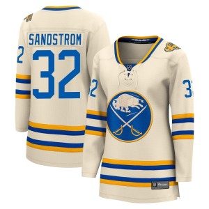 Felix Sandstrom Women's Fanatics Branded Buffalo Sabres Breakaway Cream 2022 Heritage Classic Jersey