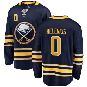 Konsta Helenius Youth Fanatics Branded Buffalo Sabres Breakaway Navy Blue Home Jersey