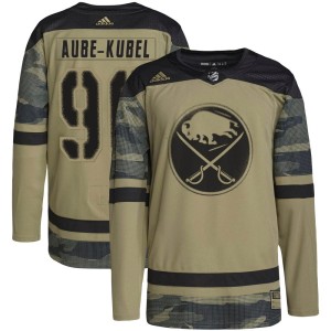 Nicolas Aube-Kubel Men's Adidas Buffalo Sabres Authentic Camo Military Appreciation Practice Jersey