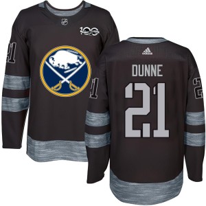 Josh Dunne Men's Buffalo Sabres Authentic Black 1917-2017 100th Anniversary Jersey