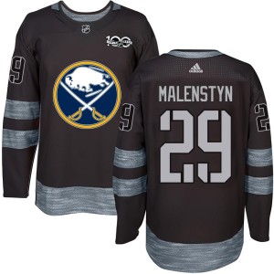 Beck Malenstyn Men's Buffalo Sabres Authentic Black 1917-2017 100th Anniversary Jersey