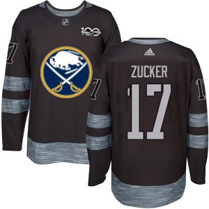 Jason Zucker Men's Buffalo Sabres Authentic Black 1917-2017 100th Anniversary Jersey