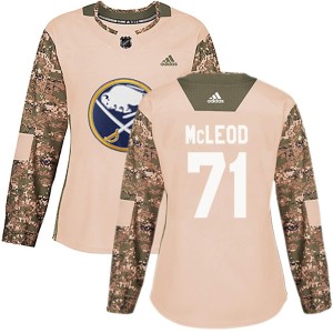 Ryan McLeod Women's Adidas Buffalo Sabres Authentic Camo Veterans Day Practice Jersey