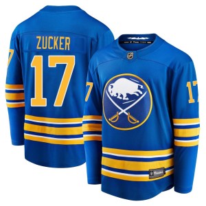 Jason Zucker Men's Fanatics Branded Buffalo Sabres Premier Royal Breakaway Home Jersey