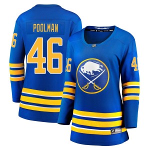 Colton Poolman Women's Fanatics Branded Buffalo Sabres Breakaway Royal 2020/21 Home Jersey