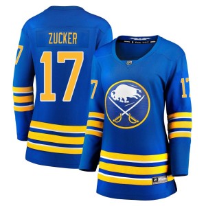 Jason Zucker Women's Fanatics Branded Buffalo Sabres Breakaway Royal 2020/21 Home Jersey