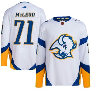 Ryan McLeod Youth Adidas Buffalo Sabres Authentic White Reverse Retro 2.0 Jersey