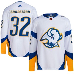 Felix Sandstrom Youth Adidas Buffalo Sabres Authentic White Reverse Retro 2.0 Jersey