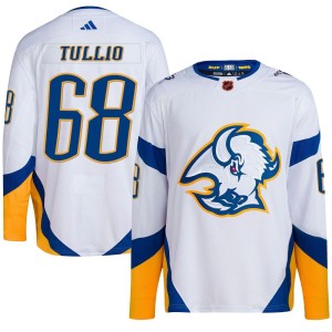 Tyler Tullio Youth Adidas Buffalo Sabres Authentic White Reverse Retro 2.0 Jersey