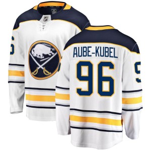 Nicolas Aube-Kubel Youth Fanatics Branded Buffalo Sabres Breakaway White Away Jersey