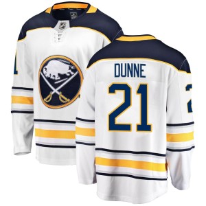 Josh Dunne Youth Fanatics Branded Buffalo Sabres Breakaway White Away Jersey