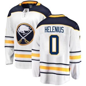 Konsta Helenius Youth Fanatics Branded Buffalo Sabres Breakaway White Away Jersey