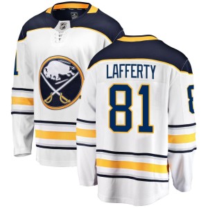 Sam Lafferty Youth Fanatics Branded Buffalo Sabres Breakaway White Away Jersey