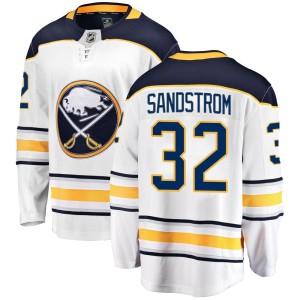 Felix Sandstrom Youth Fanatics Branded Buffalo Sabres Breakaway White Away Jersey