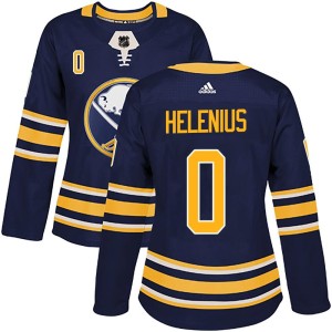 Konsta Helenius Women's Adidas Buffalo Sabres Authentic Navy Home Jersey