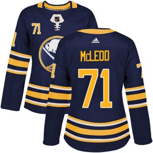 Ryan McLeod Women's Adidas Buffalo Sabres Authentic Navy Home Jersey