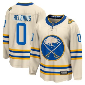 Konsta Helenius Youth Fanatics Branded Buffalo Sabres Breakaway Cream 2022 Heritage Classic Jersey