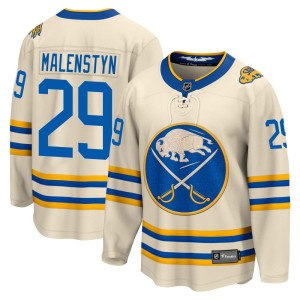 Beck Malenstyn Youth Fanatics Branded Buffalo Sabres Breakaway Cream 2022 Heritage Classic Jersey