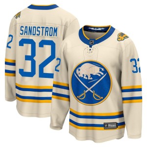 Felix Sandstrom Youth Fanatics Branded Buffalo Sabres Breakaway Cream 2022 Heritage Classic Jersey