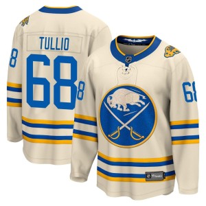 Tyler Tullio Youth Fanatics Branded Buffalo Sabres Breakaway Cream 2022 Heritage Classic Jersey