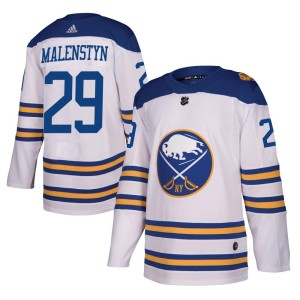 Beck Malenstyn Youth Adidas Buffalo Sabres Authentic White 2018 Winter Classic Jersey