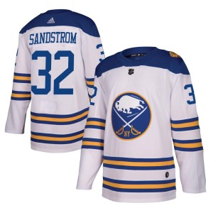 Felix Sandstrom Youth Adidas Buffalo Sabres Authentic White 2018 Winter Classic Jersey