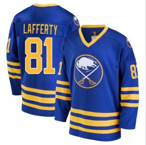 Sam Lafferty Men's Fanatics Branded Buffalo Sabres Premier Royal Breakaway Heritage Jersey