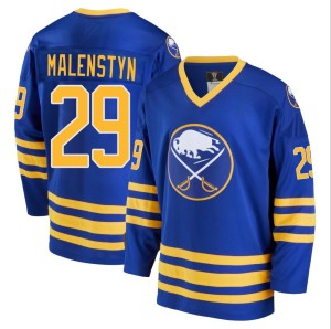 Beck Malenstyn Men's Fanatics Branded Buffalo Sabres Premier Royal Breakaway Heritage Jersey