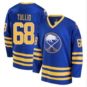 Tyler Tullio Men's Fanatics Branded Buffalo Sabres Premier Royal Breakaway Heritage Jersey