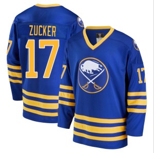 Jason Zucker Men's Fanatics Branded Buffalo Sabres Premier Royal Breakaway Heritage Jersey