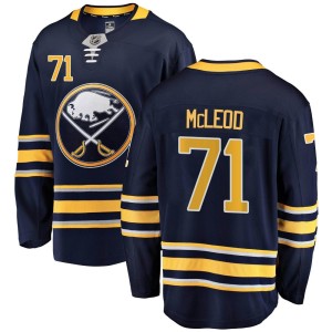 Ryan McLeod Men's Fanatics Branded Buffalo Sabres Breakaway Navy Blue Home Jersey