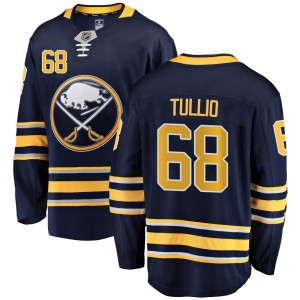 Tyler Tullio Men's Fanatics Branded Buffalo Sabres Breakaway Navy Blue Home Jersey