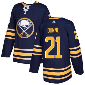 Josh Dunne Men's Adidas Buffalo Sabres Authentic Navy Home Jersey