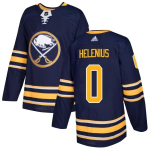 Konsta Helenius Men's Adidas Buffalo Sabres Authentic Navy Home Jersey