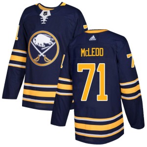 Ryan McLeod Men's Adidas Buffalo Sabres Authentic Navy Home Jersey