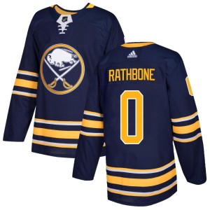 Jack Rathbone Men's Adidas Buffalo Sabres Authentic Navy Home Jersey