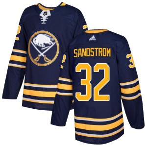 Felix Sandstrom Men's Adidas Buffalo Sabres Authentic Navy Home Jersey