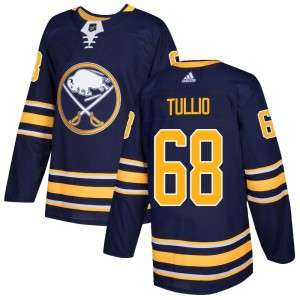 Tyler Tullio Men's Adidas Buffalo Sabres Authentic Navy Home Jersey