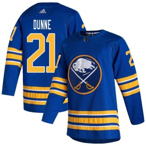 Josh Dunne Men's Adidas Buffalo Sabres Authentic Royal 2020/21 Home Jersey