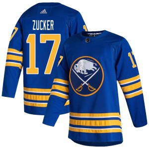 Jason Zucker Men's Adidas Buffalo Sabres Authentic Royal 2020/21 Home Jersey