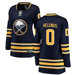 Konsta Helenius Women's Fanatics Branded Buffalo Sabres Breakaway Navy Blue Home Jersey