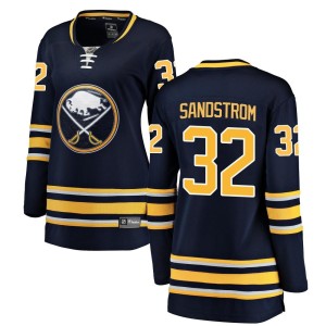 Felix Sandstrom Women's Fanatics Branded Buffalo Sabres Breakaway Navy Blue Home Jersey