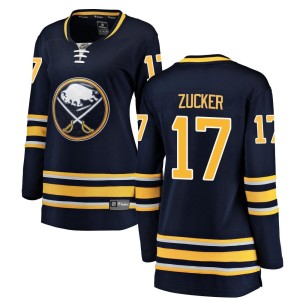 Jason Zucker Women's Fanatics Branded Buffalo Sabres Breakaway Navy Blue Home Jersey