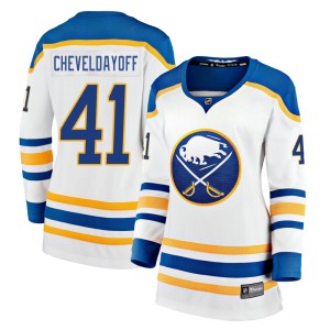 Ty Cheveldayoff Women's Fanatics Branded Buffalo Sabres Premier White Breakaway Away Jersey