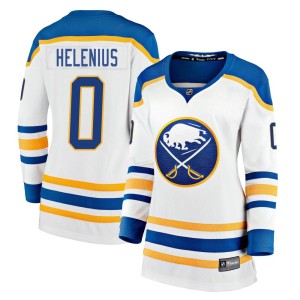 Konsta Helenius Women's Fanatics Branded Buffalo Sabres Premier White Breakaway Away Jersey