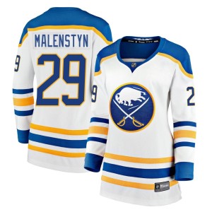 Beck Malenstyn Women's Fanatics Branded Buffalo Sabres Premier White Breakaway Away Jersey