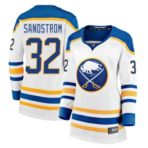 Felix Sandstrom Women's Fanatics Branded Buffalo Sabres Premier White Breakaway Away Jersey