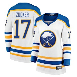 Jason Zucker Women's Fanatics Branded Buffalo Sabres Premier White Breakaway Away Jersey